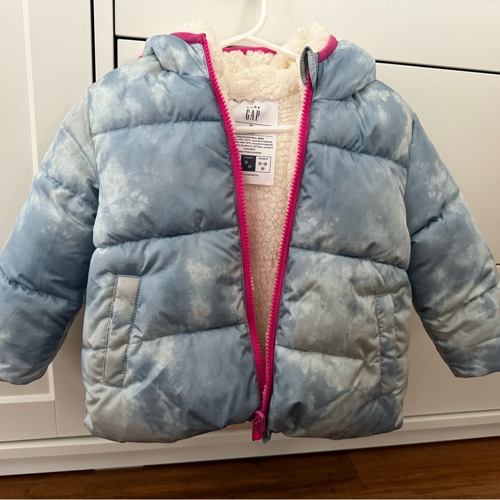 Baby gap fleece reversible jacket